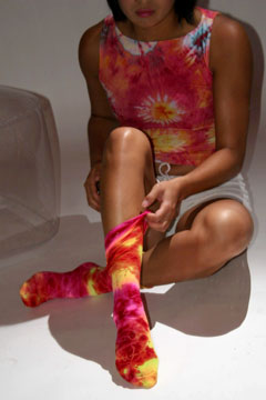  tie dye socks.