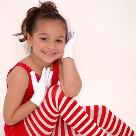 Girls striped tights (candy cane tights) in red and white for halloween and christmas, plus choose from 50 other colors.