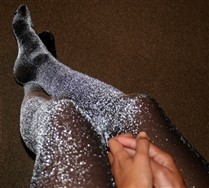 Colorful Lurex Glitter Tights