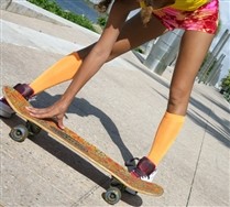 Solid Color Sports Socks and Hosiery