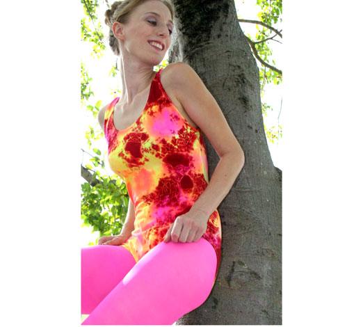 Splash Color Tank Leotard