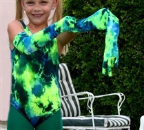 Colorful Splash Color Tank Kids Leotard