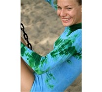 Splash Color Turtle Neck Leotard