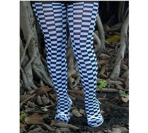 Colored Checkerboard Tights