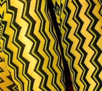 Vertical Jagged Striped Tights and Hosiery