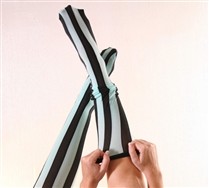 Colorful Vertical Striped Thigh Highs