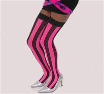 Colored Vertical Striped Thigh Highs