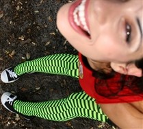 Zig Zag Checkerboard Tights