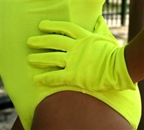 Colorful Solid Color Nylon Kids Gloves