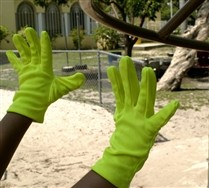 Colored Solid Color Nylon Kids Gloves