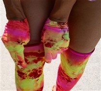 Splash Color Wrist Gloves