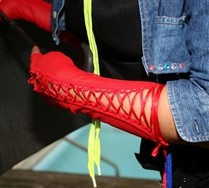 Fishnet Lace Fingerless Gloves