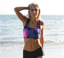 Colored Splash Color Sports Bra
