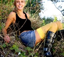Colored Lace Fishnet Thigh Highs