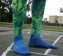 Splash Color Mens Performance Tights and Hosiery
