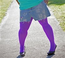 Colorful Plus Sized Nylon/Lycra Tights 
