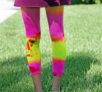 Colored Kids MicroFiber Footless Splash Color Tights