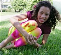 Kids MicroFiber Footless Splash Color Tights