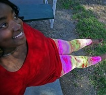 Colorful Splash Plus Sized Nylon/Lycra Footless Tights 