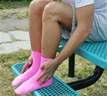 Solid Color Mens Nylon Socks