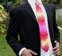 Splash Color Silk Tie