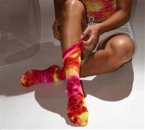 Colorful Splash Color Nylon Socks