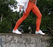 Colored Solid Color Nylon Mens Tights