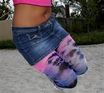 Colored Plus Sized Splash Color Tights