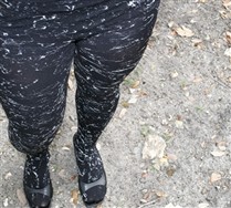 Colorful Plus Sized Splash Metallic Tights