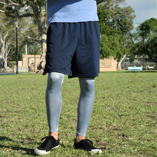 Footless Mens Performance Gray tights.