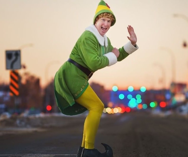 Holiday Cheer With Buddy The Elf And Tights - We Love Colors