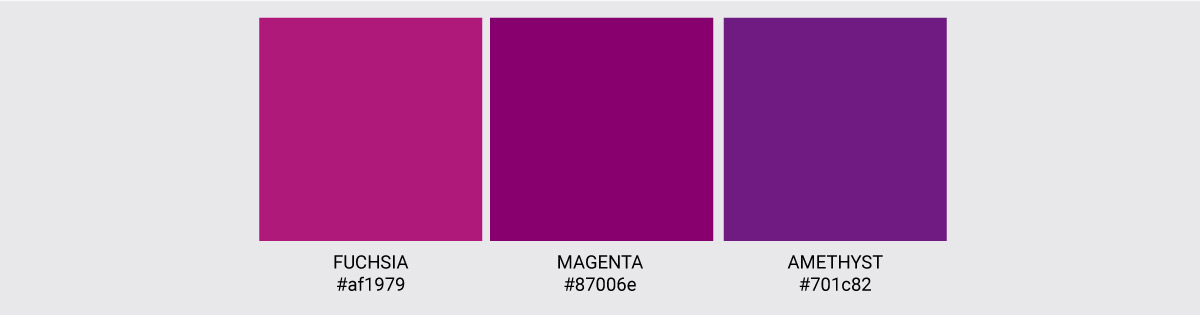 Color Palette We Love Colors Magenta Fuchsia Amethyst 2
