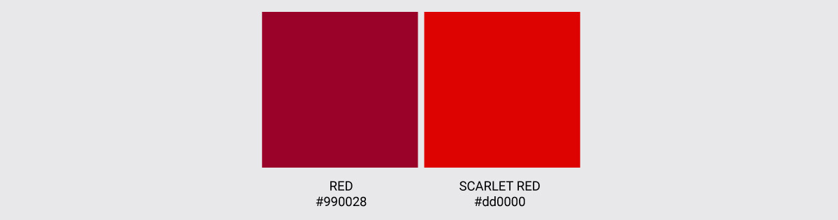 Color Palette We Love Colors Scarlet Red 2
