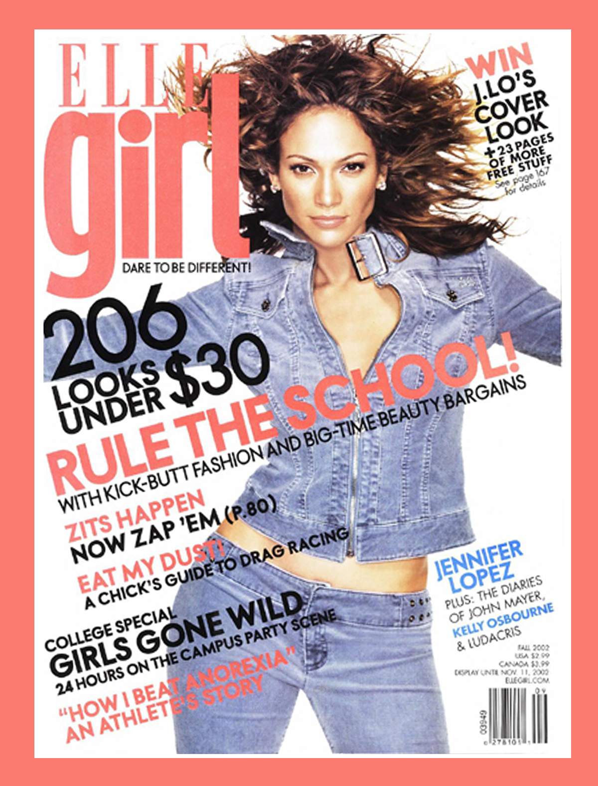 Elle Girl Cover - 2002, Jennifer Lopez