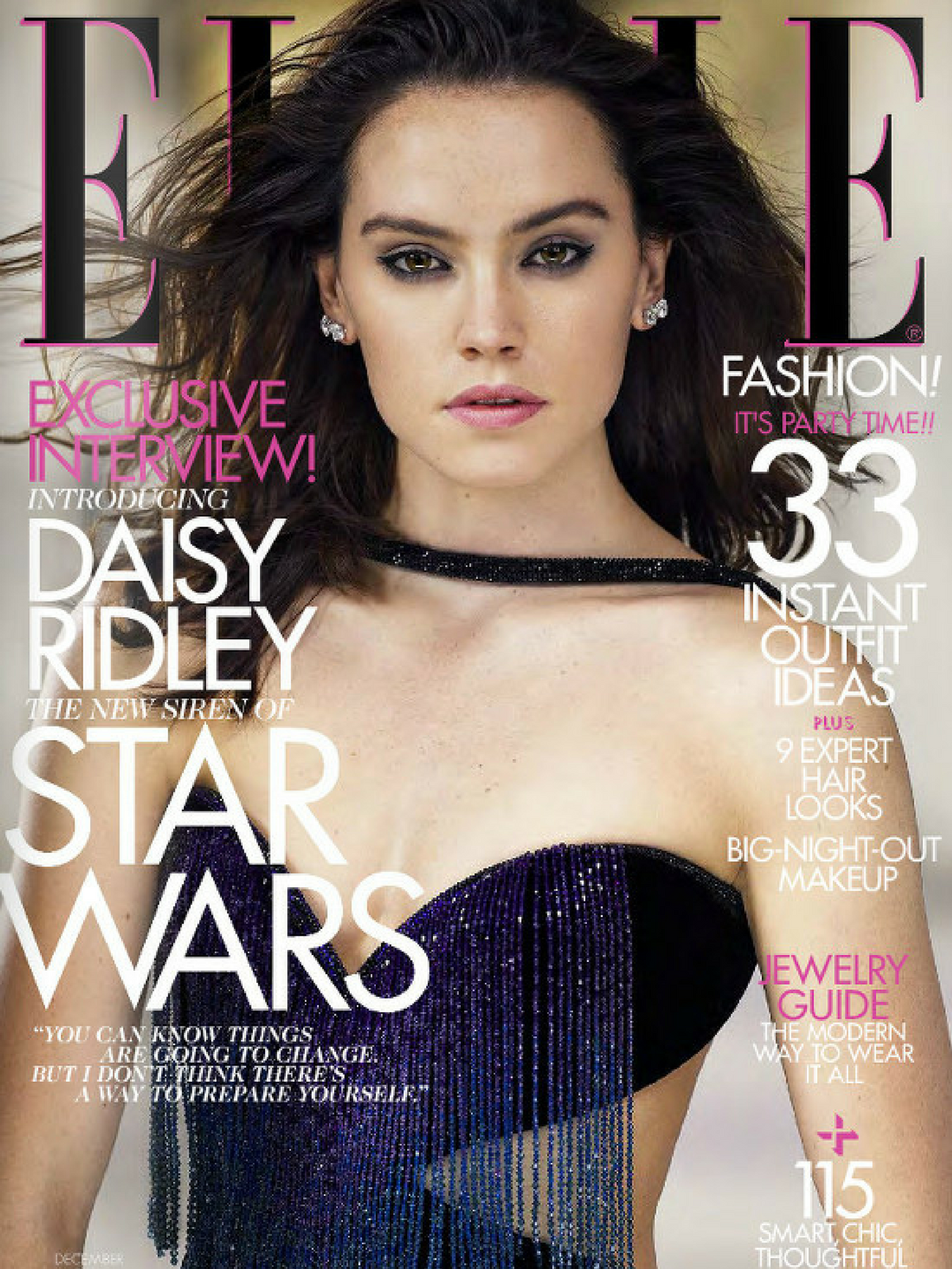 Elle December 2015 Cover