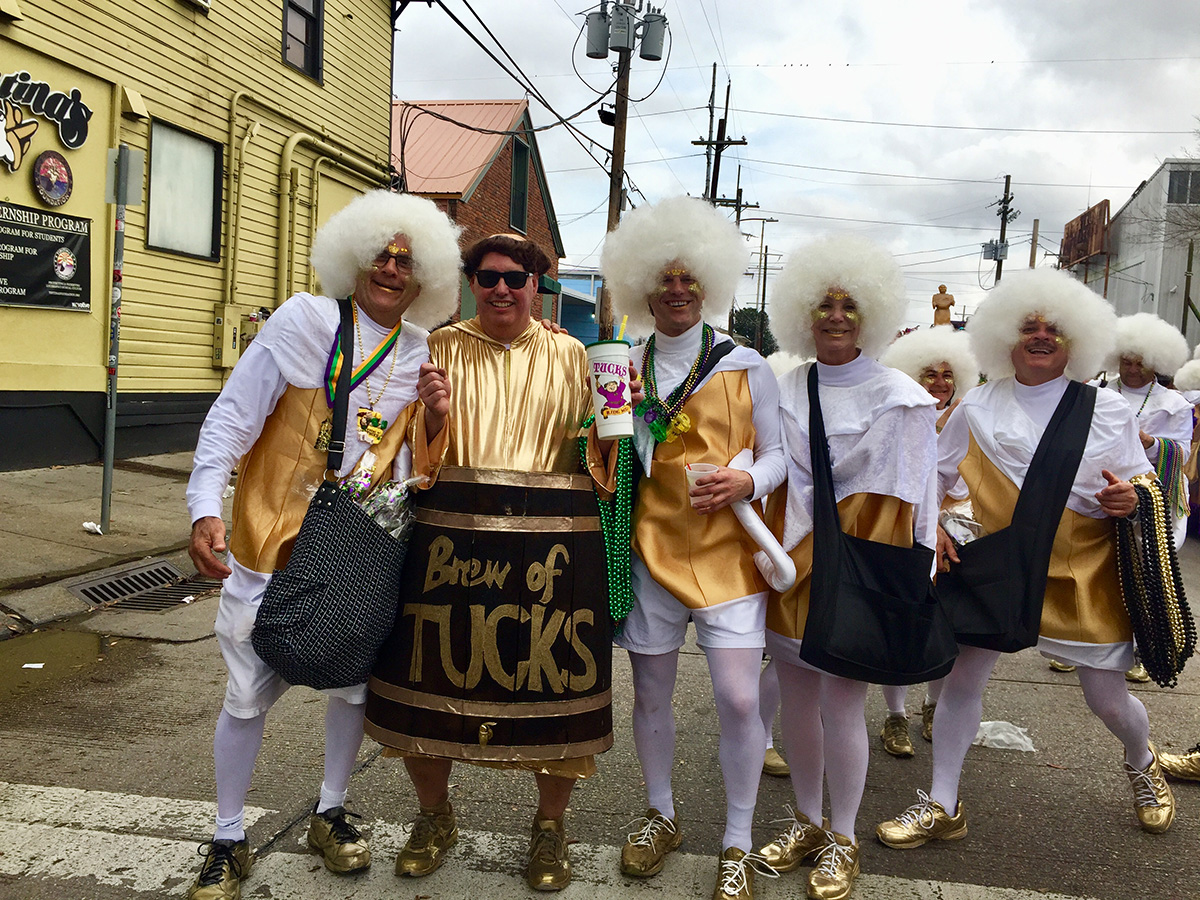 Krewe Of Tucks White Tights Mardi Gras