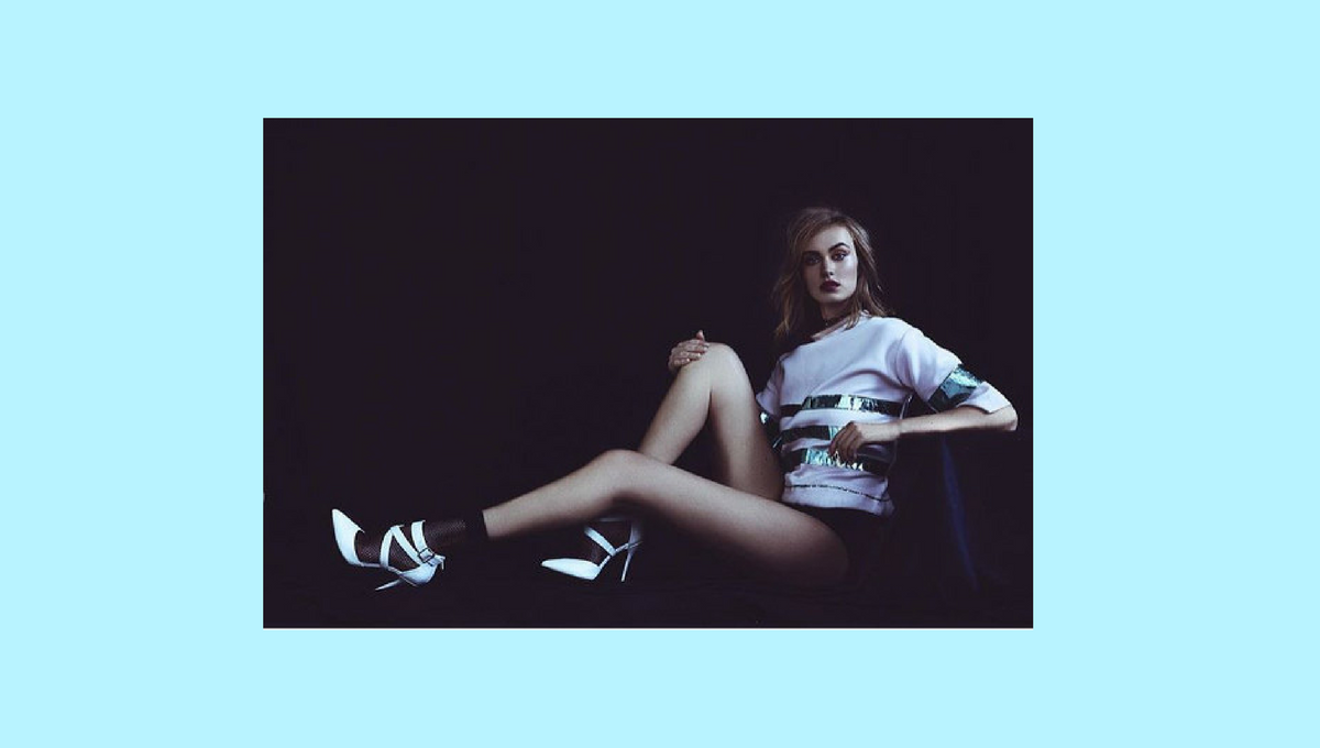 One Model Management Sheer Knee Highs Black