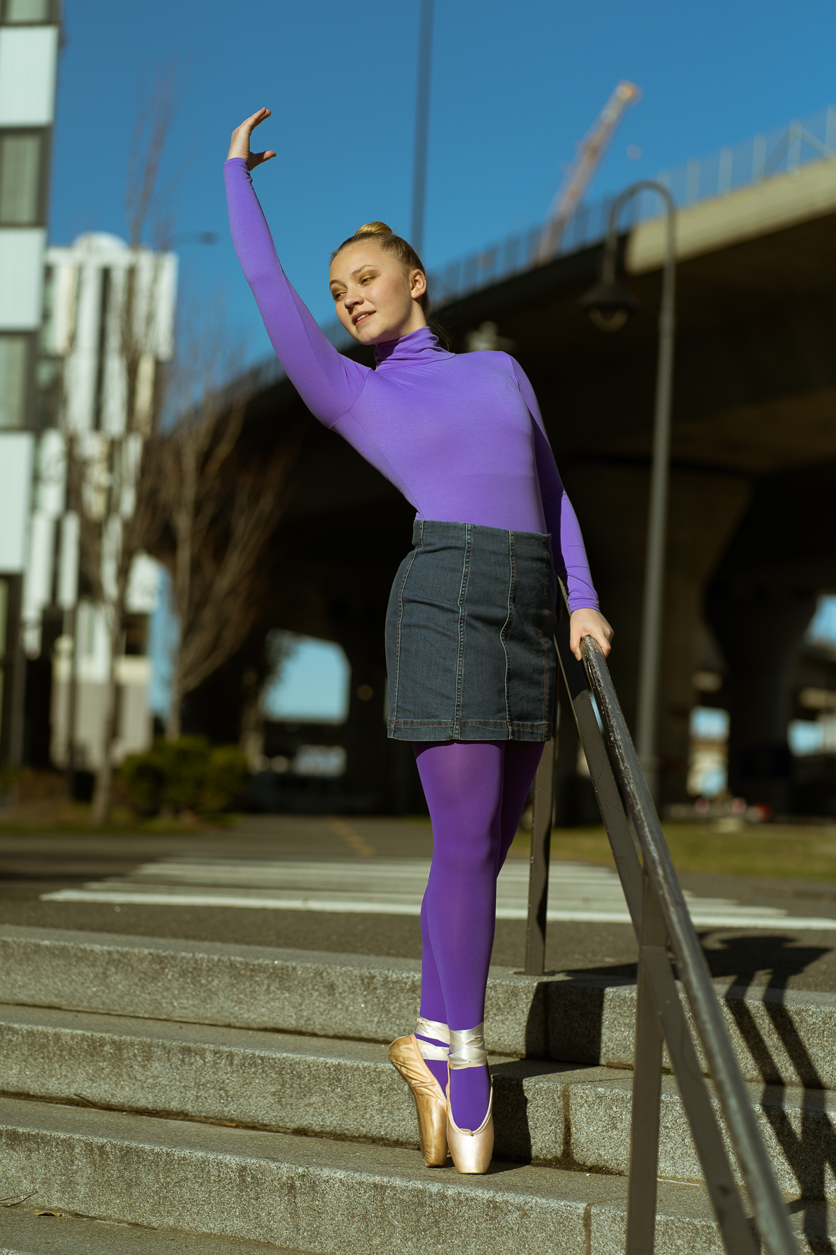 purple-dance-tights-ballerina-city-crosswalk
