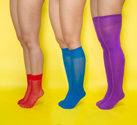 We Love Colors Socks Knee Highs Thigh Highs Cover