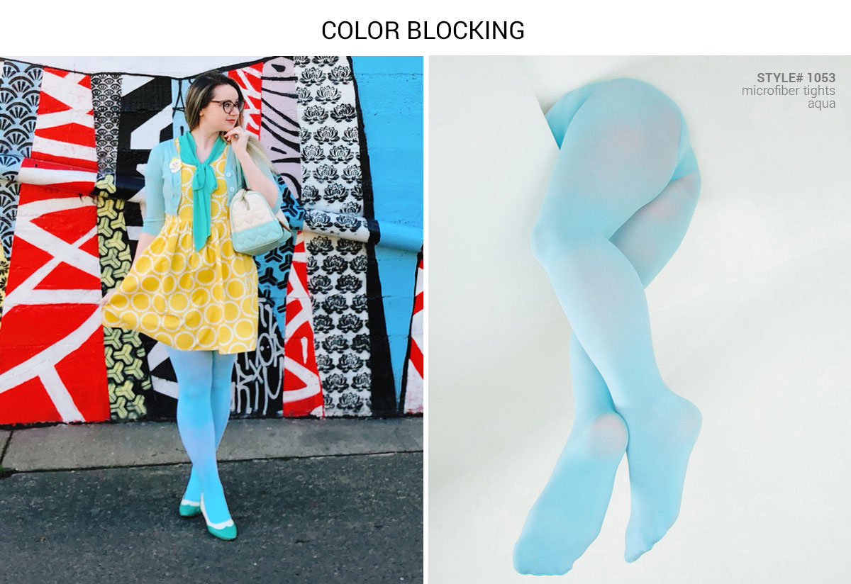 Transforming Looks With Tights Color Blocking