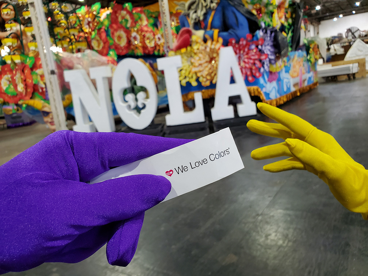 We Love Colors Gloves Mardi Gras New Orleans