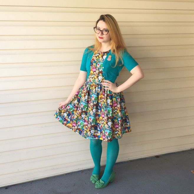 Ariann - Video Games Dress - We Love Colors Tights (4)