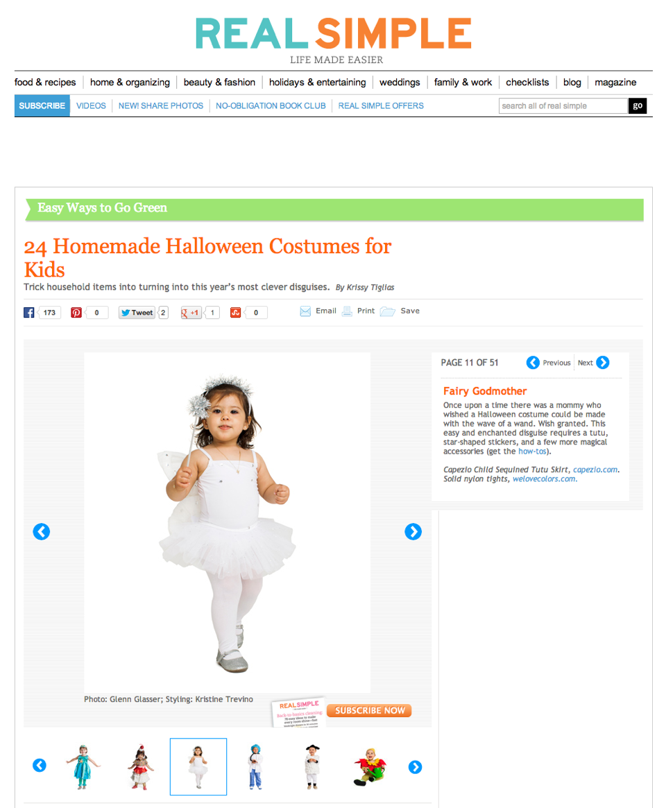 Welovecolors Real Simple Costumes September03