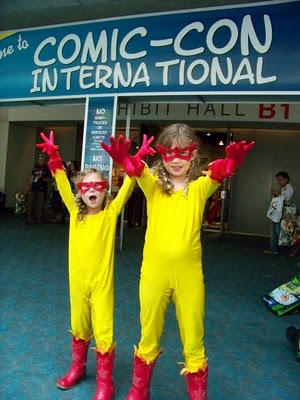 Firestar Costume for Kids using We Love Colors Yellow Unitard