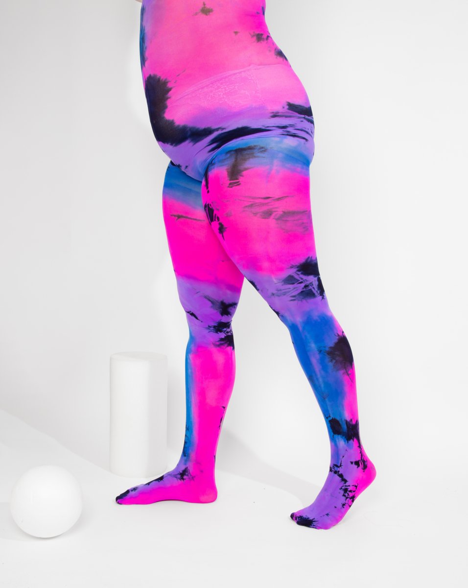 Plus Sized Nylon/Lycra Tights Style 1008 We Love Colors
