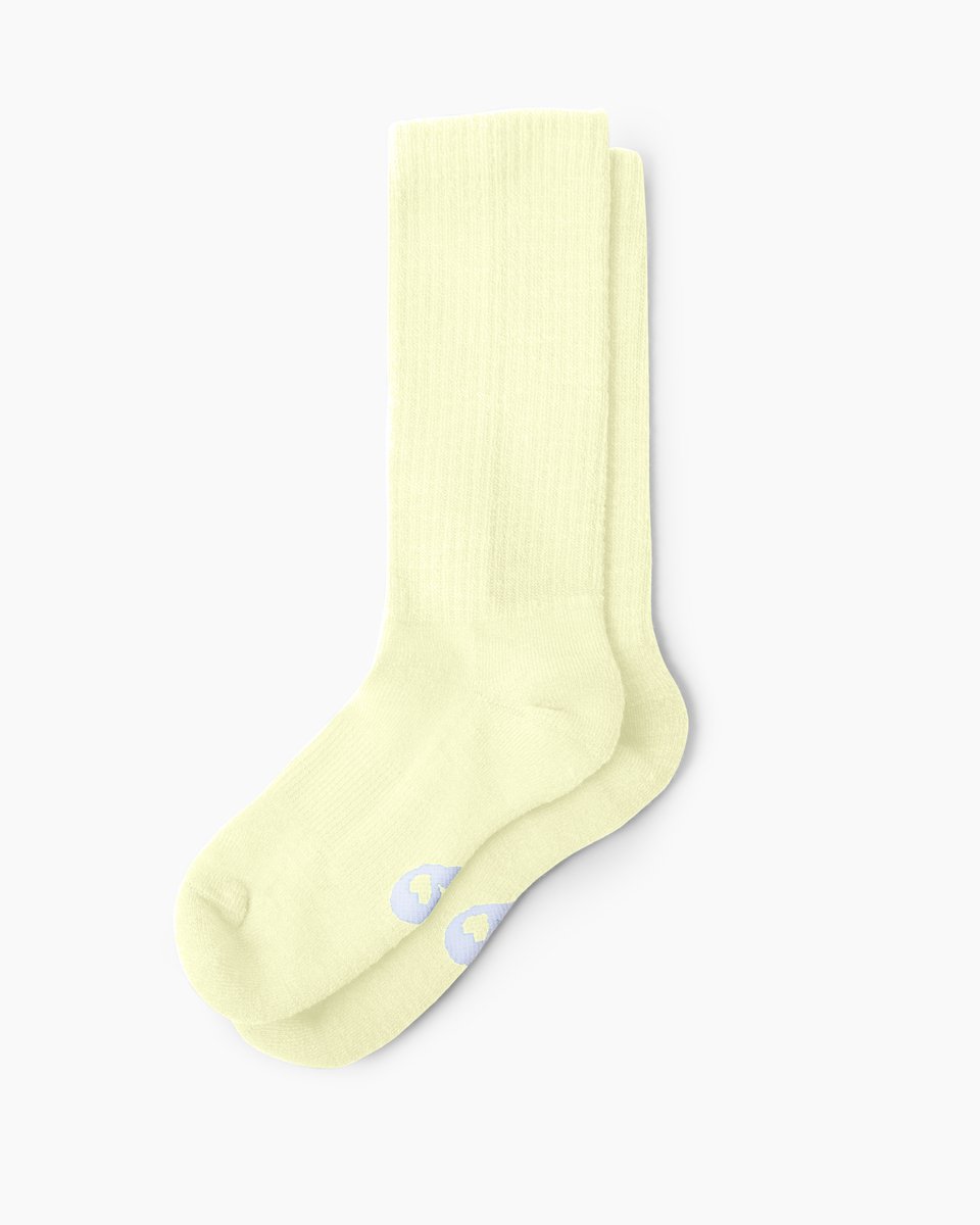 Calf Details Sequins Socks White main image 1