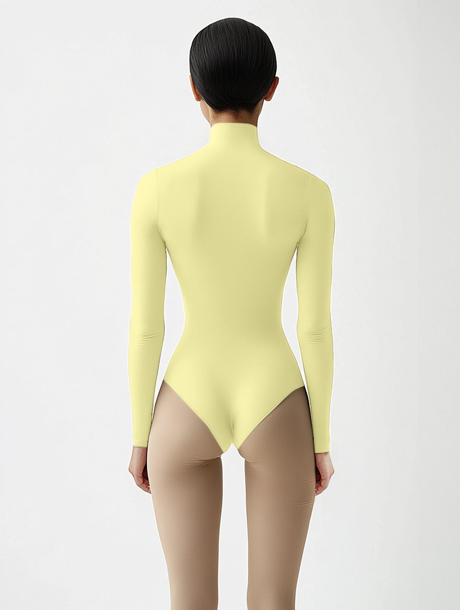 Womens Mock Neck Long Sleeve Bodysuit Style# 5004 | We Love Colors