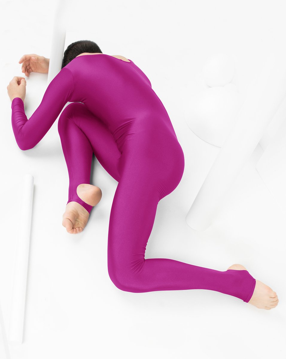 Flower Chlid Swirl LS Zipper Back Wide Flare Pant Unitard main image 1