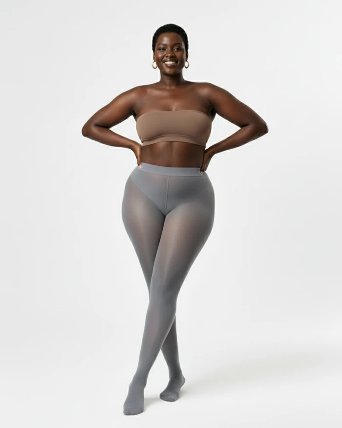 Grey 1003 Sheer Oily Glossy Tights Grey Nodefines.Webp
