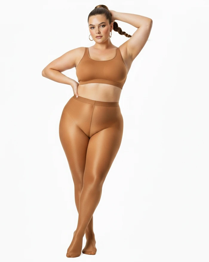 1003 Sheer Oily Glossy Tights Toffee3 Nodefines.Webp